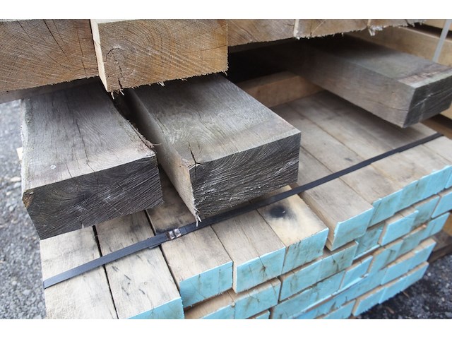 0,14 m³ industrieel eiken balken 100x200 - afbeelding 3 van  3