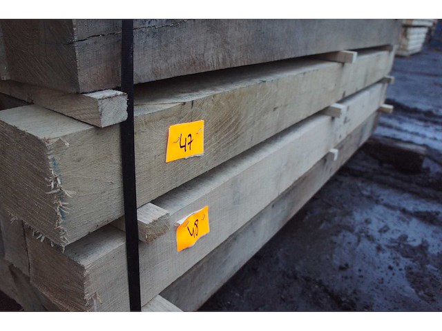 0,21 m³ eiken balken 120x120 - afbeelding 2 van  4