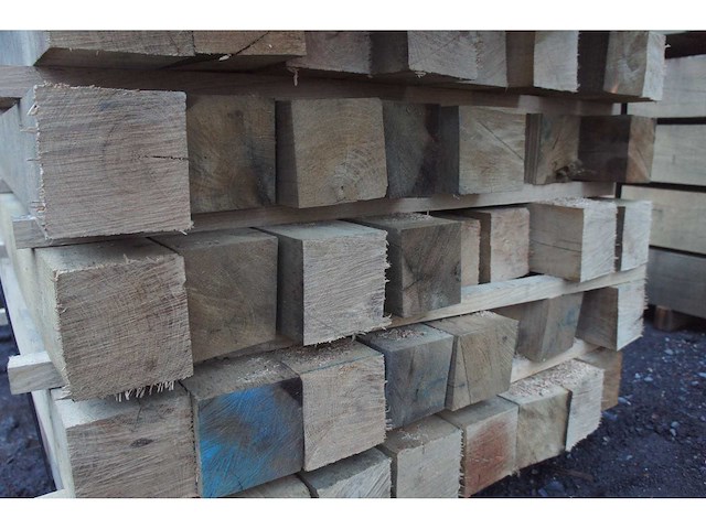 0,21 m³ eiken balken 120x120 - afbeelding 4 van  4