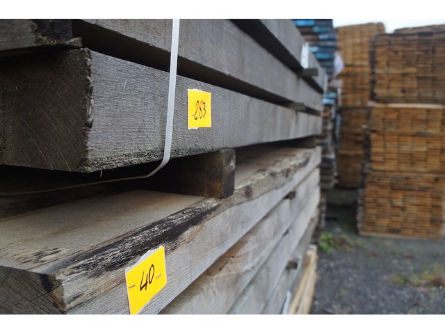 0,22 m³ industrieel eiken balken 100x200 - afbeelding 3 van  5