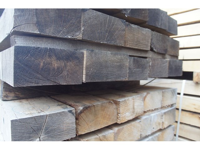 0,22 m³ industrieel eiken balken 100x200 - afbeelding 5 van  5