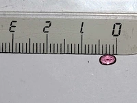 0,25 ct. ovale vorm roze lavendel - rododiet-edelsteen - afbeelding 6 van  8