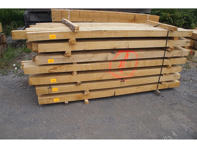 0,26 m³ eiken balken 100x100 - afbeelding 1 van  4