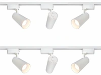 [03004] 2 metre pro track lighting set with 6 pcs 18w 4000k track spot