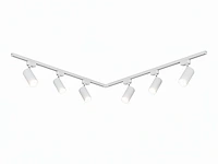 [03004] 2 metre pro track lighting set with 6 pcs 18w 4000k track spot - afbeelding 2 van  9