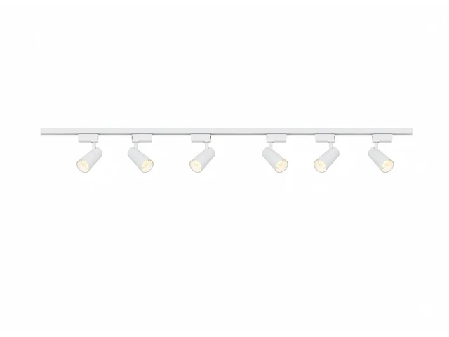 [03004] 2 metre pro track lighting set with 6 pcs 18w 4000k track spot - afbeelding 6 van  9