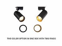 [03005] 2 metre track system with 6 pcs track spot gu10 socket with ring - afbeelding 7 van  13