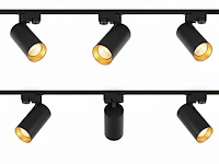 [03005] 2 metre track system with 6 pcs track spot gu10 socket with ring - afbeelding 6 van  13