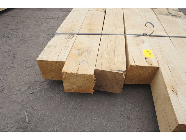 0,32 m³ eiken balken 150x150 - afbeelding 2 van  2