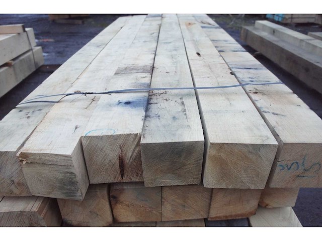 0,34 m³ eiken balken 150x150 - afbeelding 3 van  4