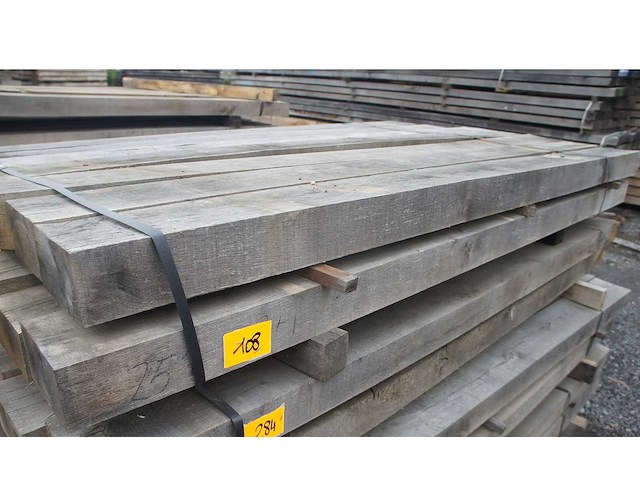 0,34 m³ eiken balken 80x150 - afbeelding 1 van  5