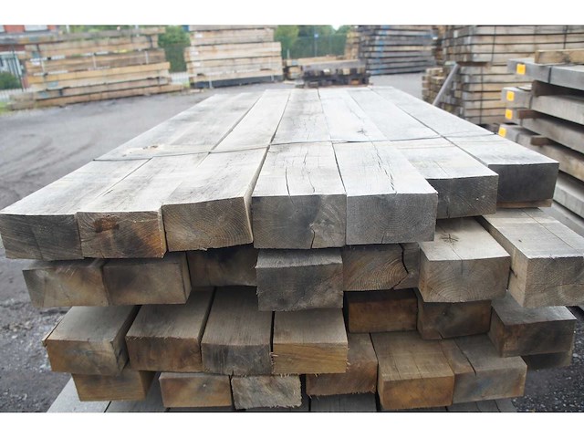 0,34 m³ eiken balken 80x150 - afbeelding 4 van  5