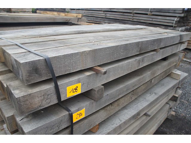 0,34 m³ eiken balken 80x150 - afbeelding 2 van  6