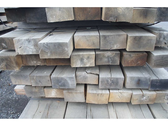 0,34 m³ eiken balken 80x150 - afbeelding 3 van  4