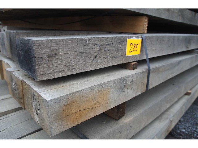 0,35 m³ eiken balken 80x150 - afbeelding 1 van  3