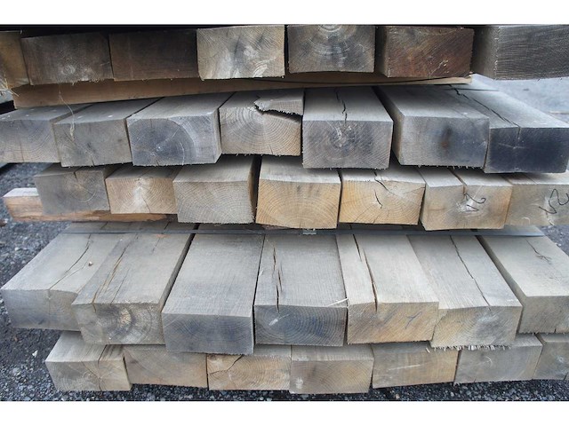 0,35 m³ eiken balken 80x150 - afbeelding 2 van  3