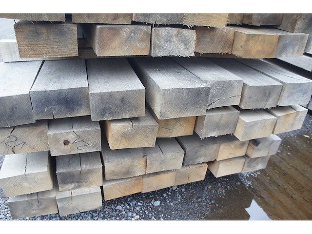0,35 m³ eiken balken 80x150 - afbeelding 3 van  3