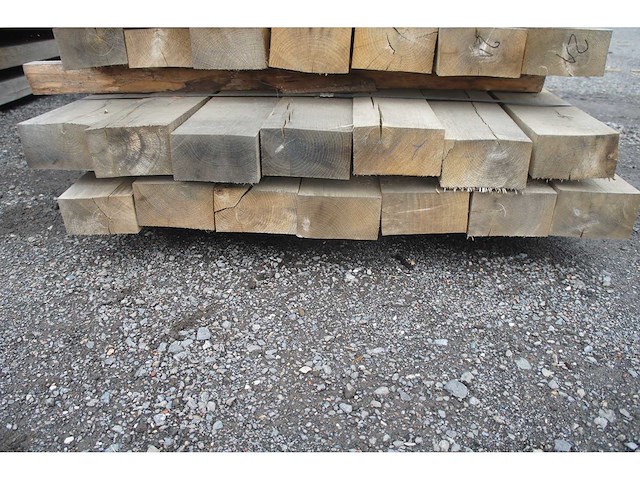 0,37 m³ eiken balken 80x150 - afbeelding 2 van  3