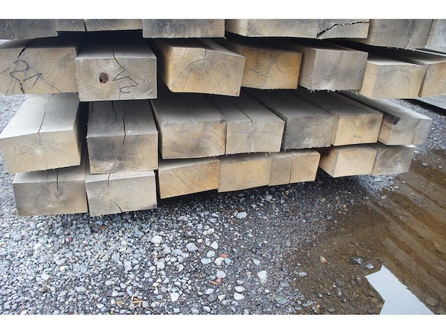 0,37 m³ eiken balken 80x150 - afbeelding 3 van  3