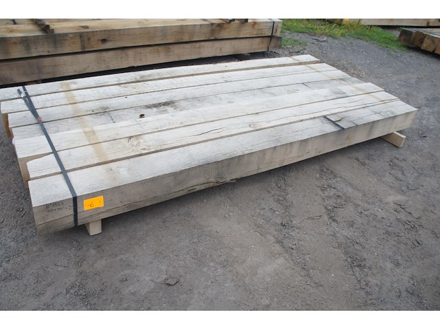 0,39 m³ eiken balken 150x150 - afbeelding 1 van  3