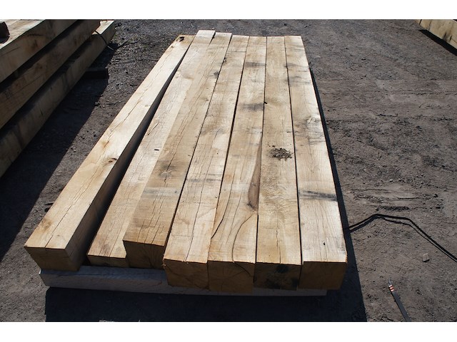 0,39 m³ eiken balken 150x150 - afbeelding 3 van  4