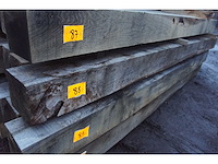 0,39 m³ eiken balken 150x150 - afbeelding 1 van  3