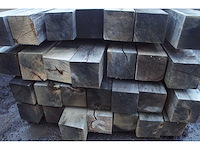 0,39 m³ eiken balken 150x150 - afbeelding 2 van  3