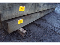 0,39 m³ eiken balken 150x150 - afbeelding 2 van  3