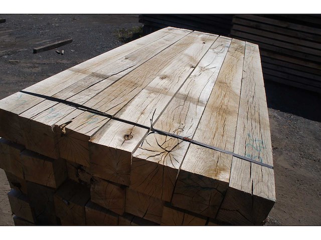 0,39 m³ eiken balken 150x150 - afbeelding 3 van  4