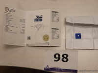 0,4 ct diamand, round brilliant, g si1, vv certificaat - afbeelding 1 van  4