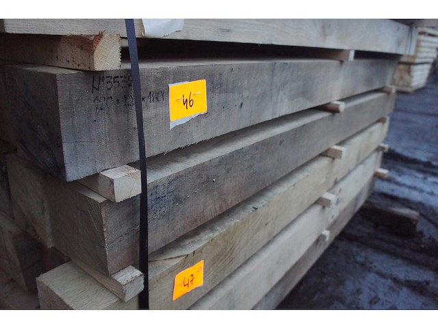 0,42 m³ eiken balken 120x120 - afbeelding 2 van  4