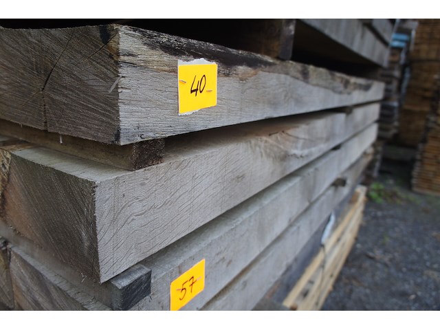 0,44 m³ industrieel eiken balken 100x200 - afbeelding 2 van  4
