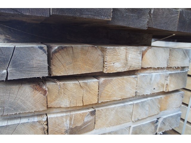 0,44 m³ industrieel eiken balken 100x200 - afbeelding 4 van  4