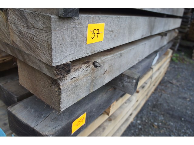 0,44 m³ industrieel eiken balken 100x200 - afbeelding 2 van  4