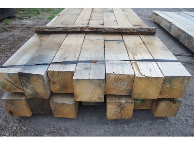 0,47 m³ eiken balken 150x150 - afbeelding 4 van  5