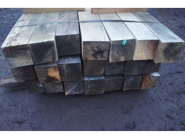 0,47 m³ eiken balken 150x150 - afbeelding 5 van  5