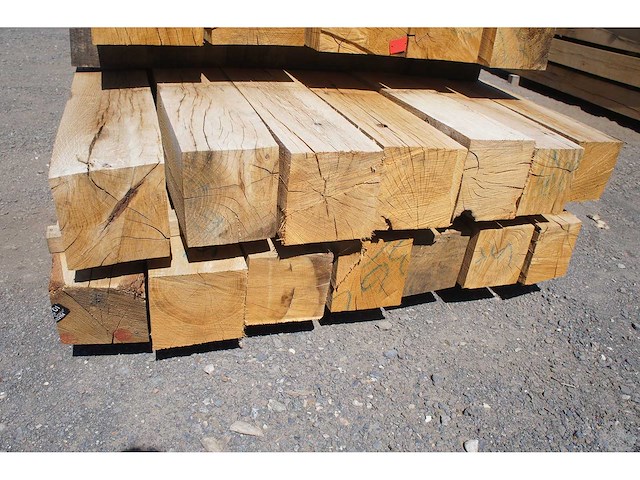 0,47 m³ eiken balken 150x150 - afbeelding 4 van  4