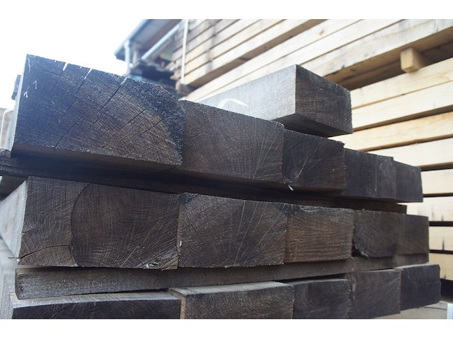 0,48 m³ industrieel eiken balken 100x200 - afbeelding 4 van  4