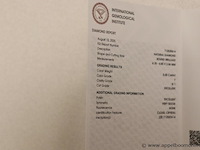 0,4ct diamand round brilliant, f si1, vv certificaat - afbeelding 3 van  4
