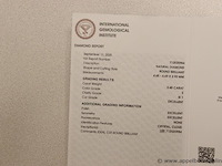 0,4ct diamand round brilliant, g si1, vv certificaat - afbeelding 3 van  5