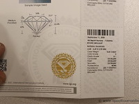 0,4ct diamand round brilliant, g si1, vv certificaat - afbeelding 4 van  5
