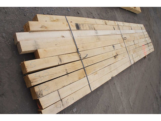 0,50 m³ eiken balken 100x100 - afbeelding 4 van  5