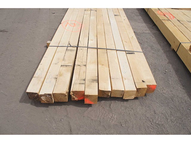 0,50 m³ eiken balken 100x100 - afbeelding 5 van  5