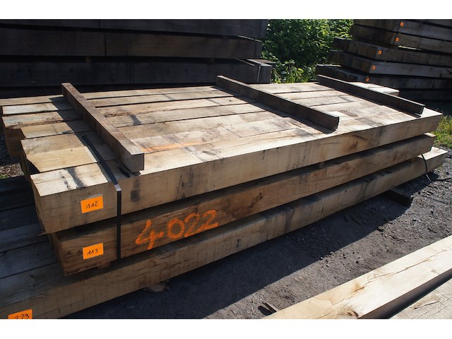 0,50 m³ eiken balken 150x150 - afbeelding 1 van  5