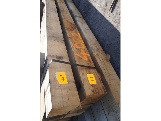 0,50 m³ eiken balken 150x150 - afbeelding 2 van  5
