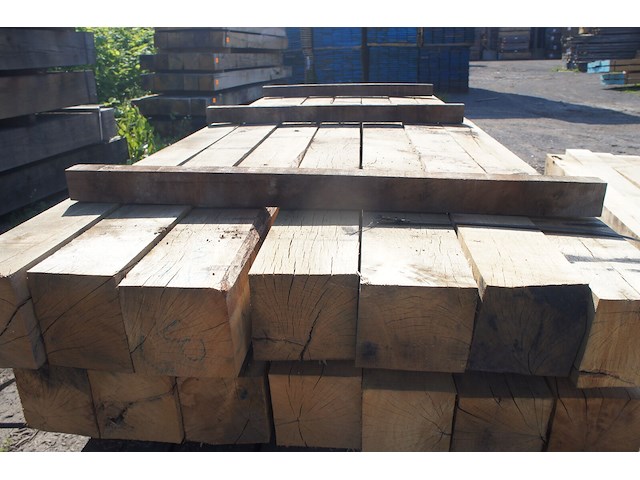 0,50 m³ eiken balken 150x150 - afbeelding 4 van  5