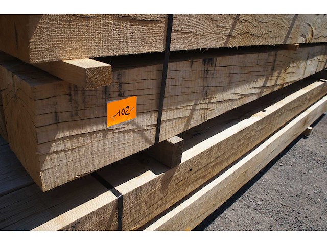 0,50 m³ eiken balken 200x200 - afbeelding 2 van  5