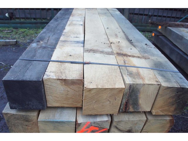 0,50 m³ eiken balken 200x200 - afbeelding 5 van  5