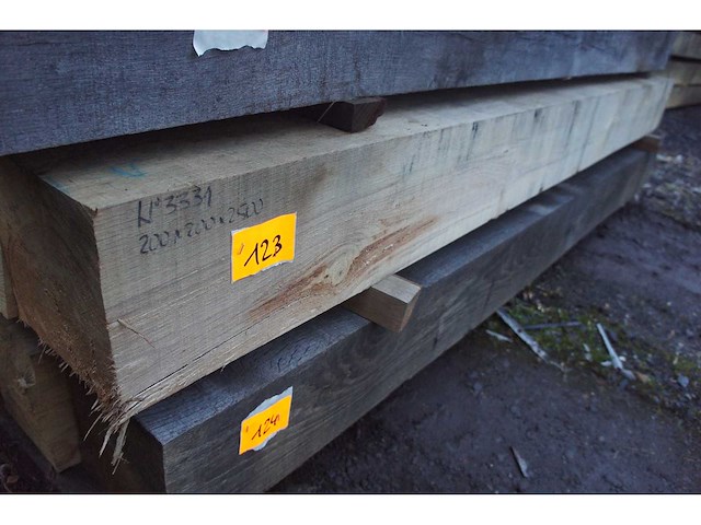 0,50 m³ eiken balken 200x200 - afbeelding 2 van  4