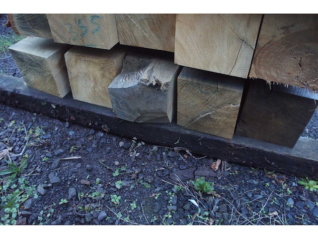 0,50 m³ eiken balken 200x200 - afbeelding 3 van  4